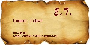 Emmer Tibor névjegykártya