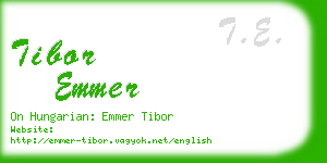tibor emmer business card